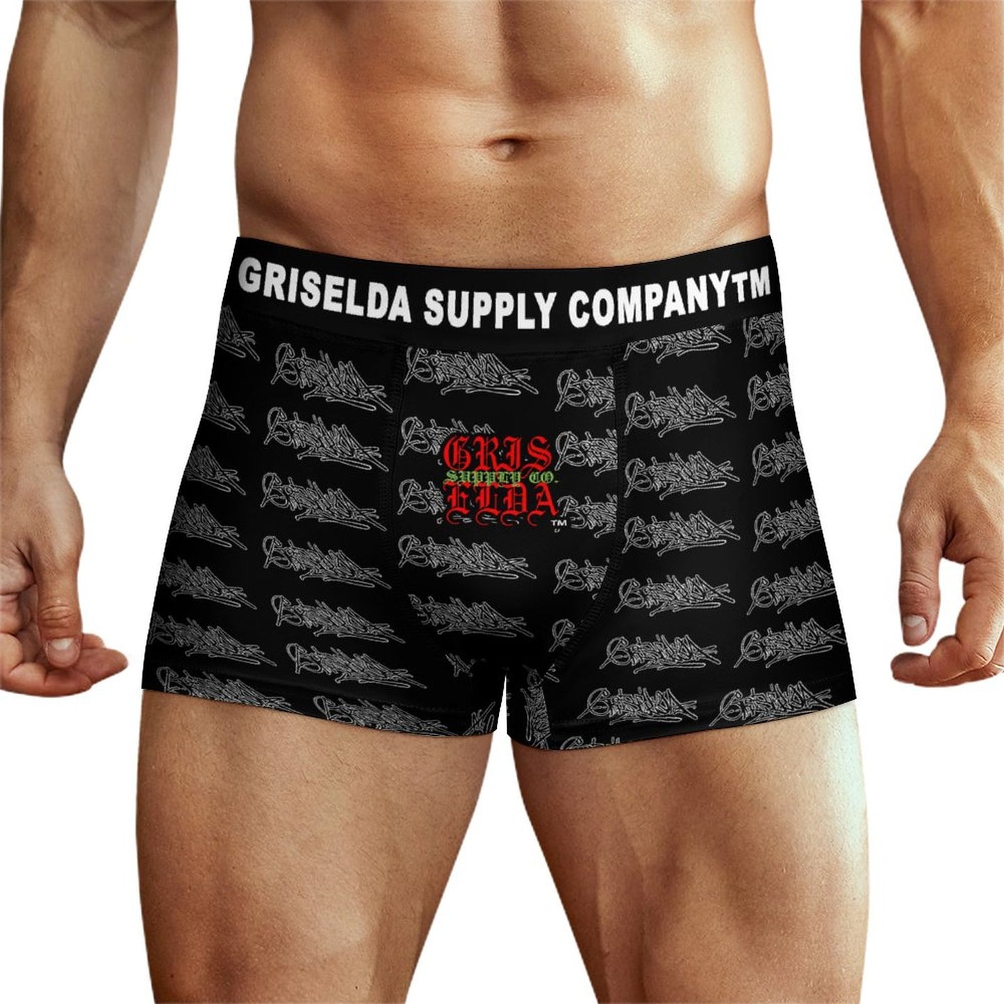 Griselda Tag Handstyle GSC B Silk Men Cooling Boxer Briefs