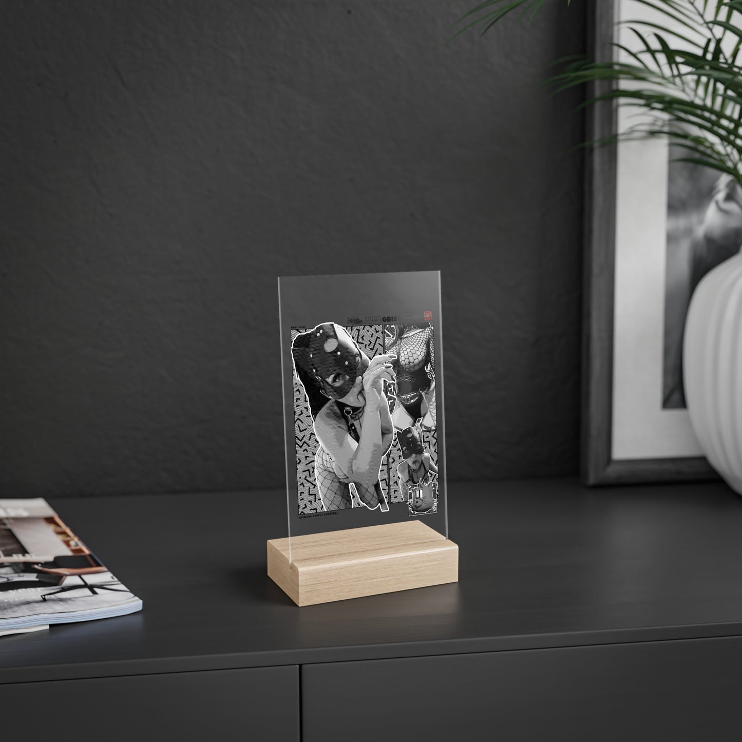 Emily Glass X GSC Acrylic Sign with Wooden Stand