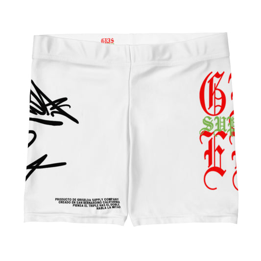 Pantalones Cortos Blancos para Mujer con Estilo de Mano del Logo Clásico GSC