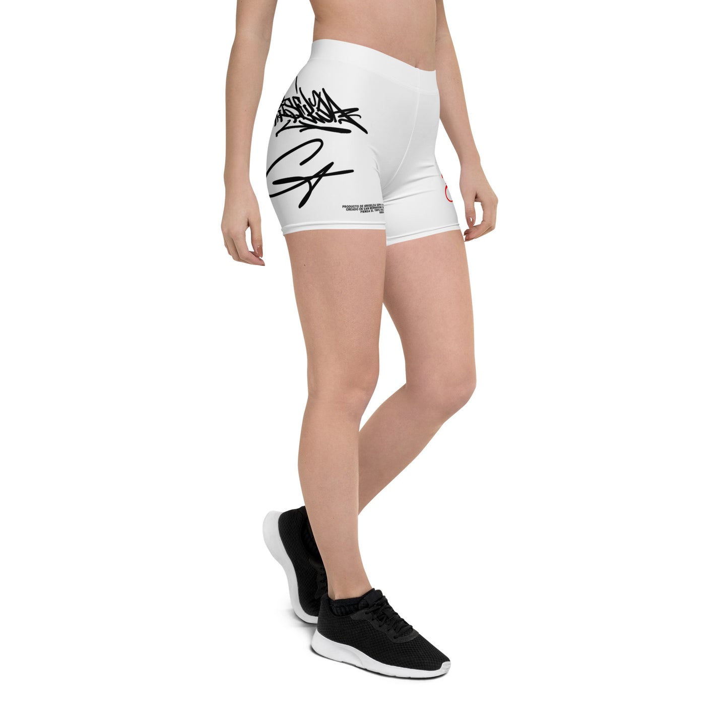 Pantalones Cortos Blancos para Mujer con Estilo de Mano del Logo Clásico GSC
