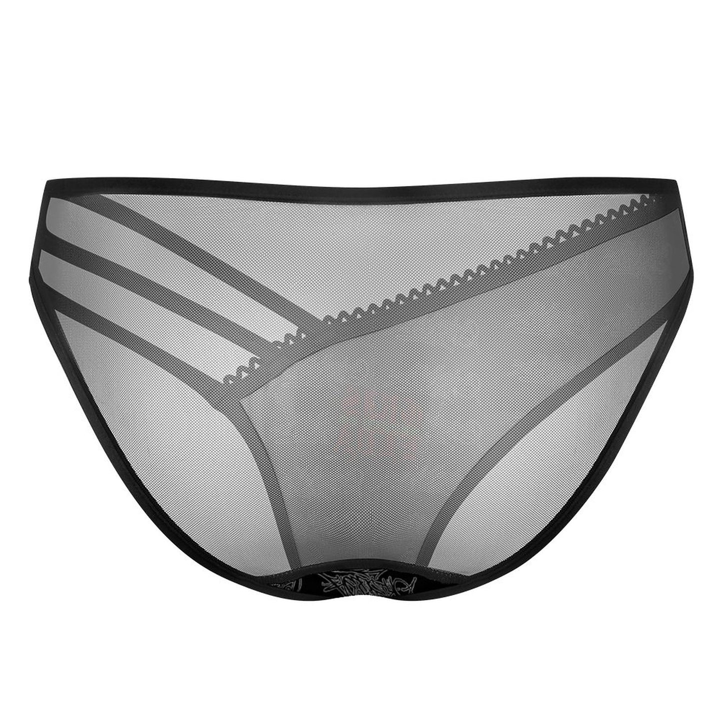 Griselda Handstyle Tag GSC B Silk Mesh Back Lingerie Panties