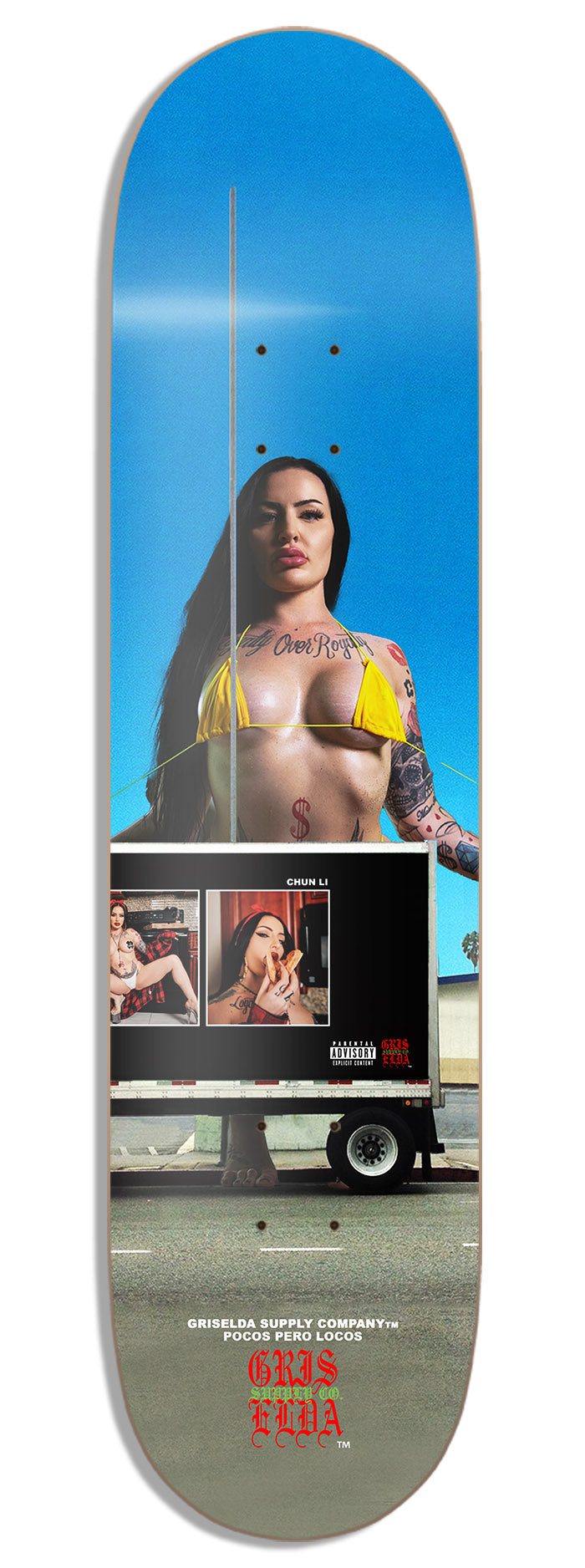 Chun LI Summer Giantess GSC SKATEBOARD DECK
