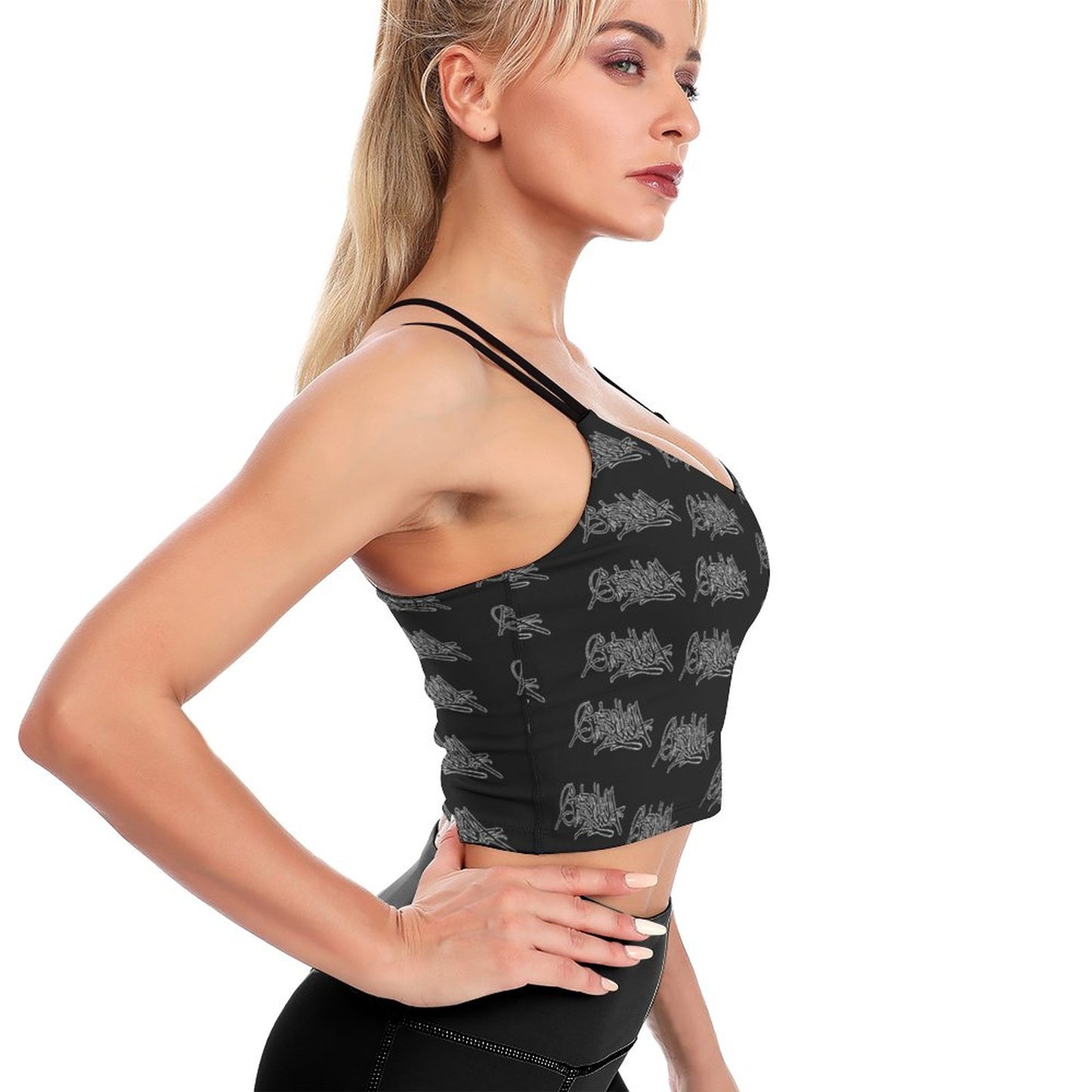 Griselda Tag GSC B Workout Crop Yoga Tank Top