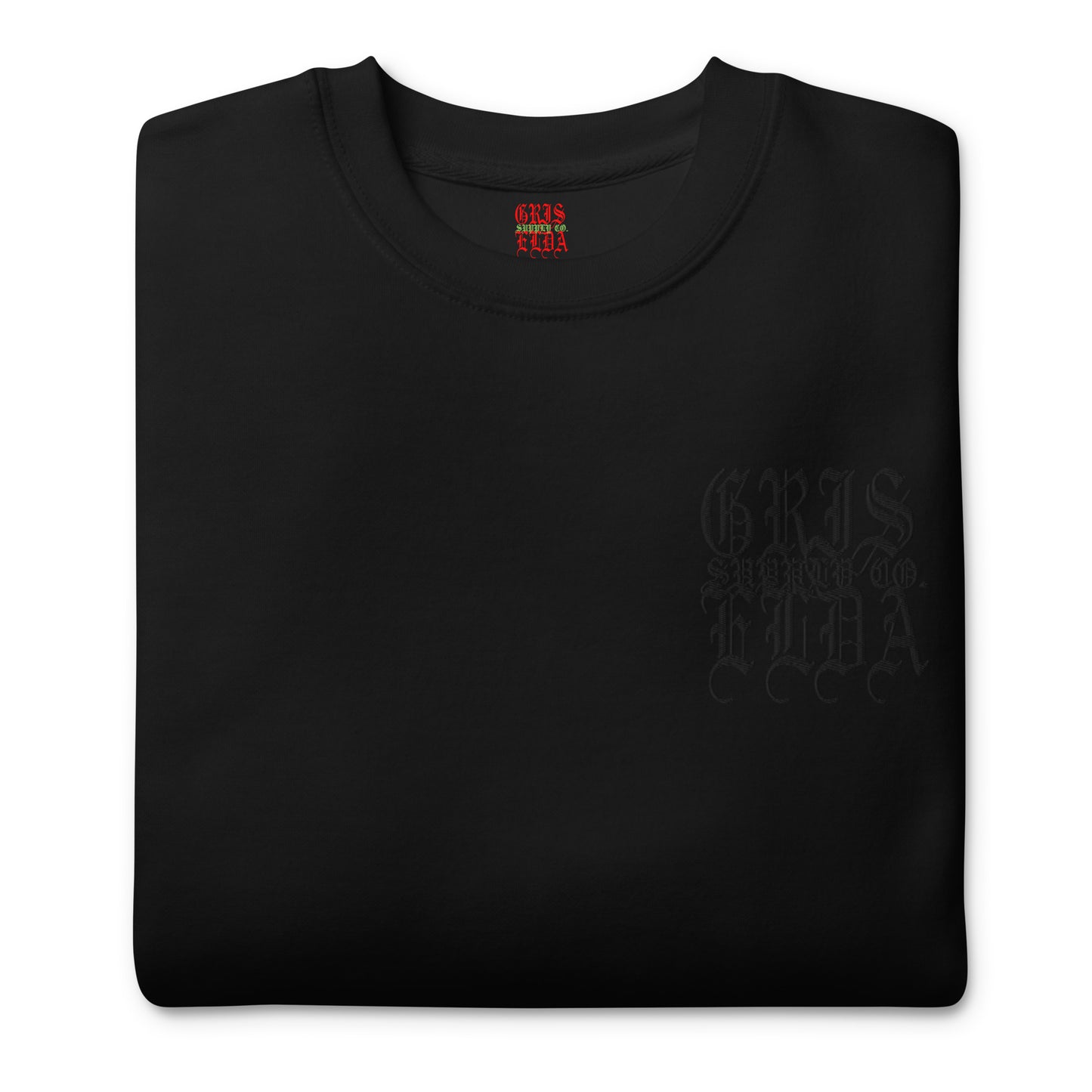 Sudadera Premium Unisex GSC con Logo Bordado Blackout
