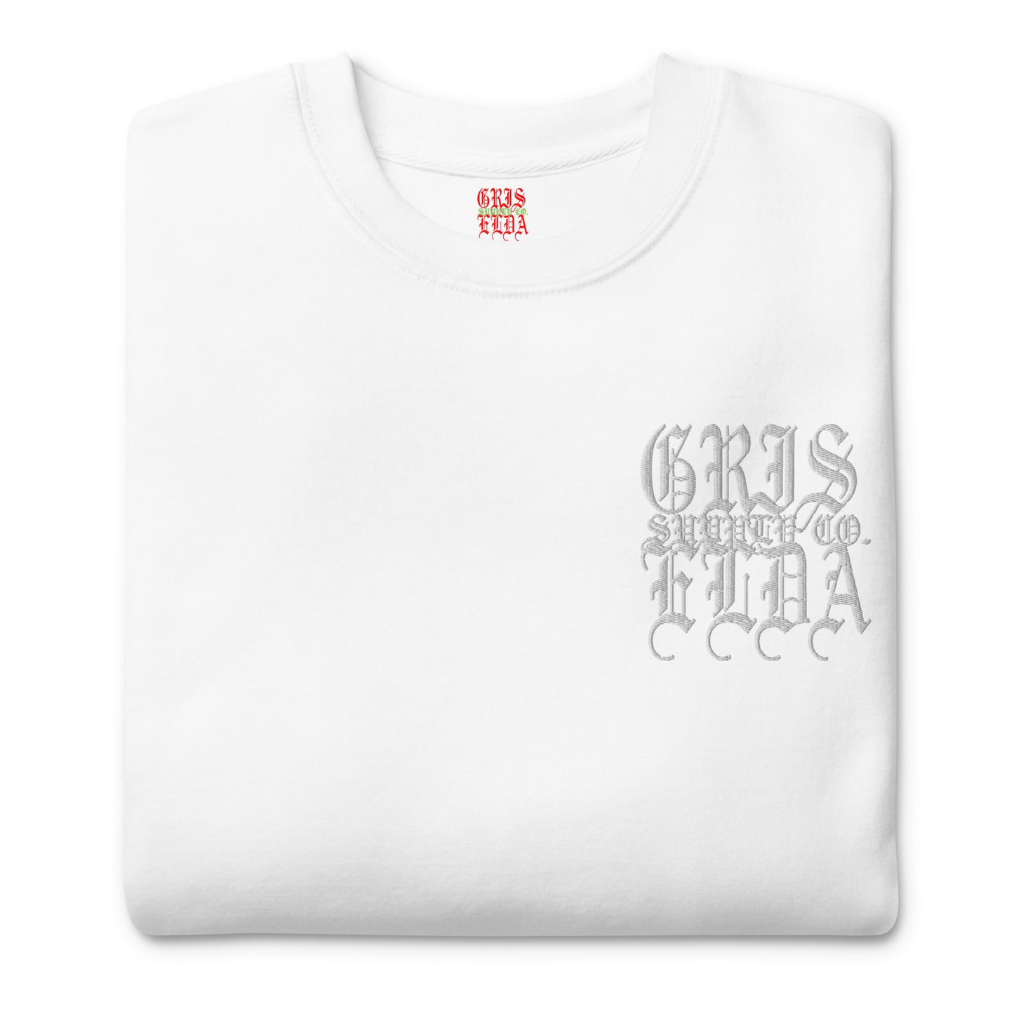 Whiteout Logo Embroidered GSC Unisex Premium Sweatshirt