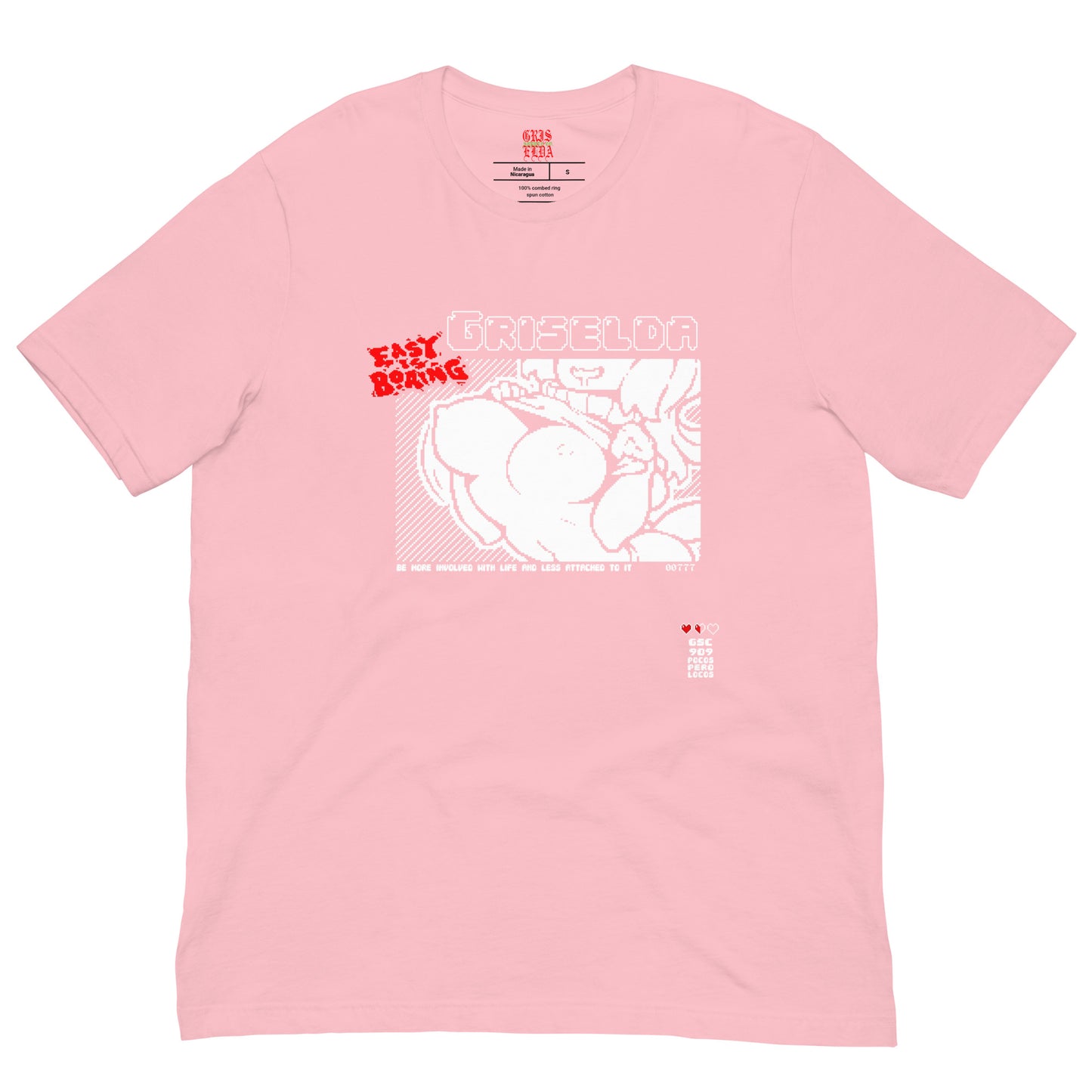 Camiseta de manga corta GSC rosa Flash de 8 bits