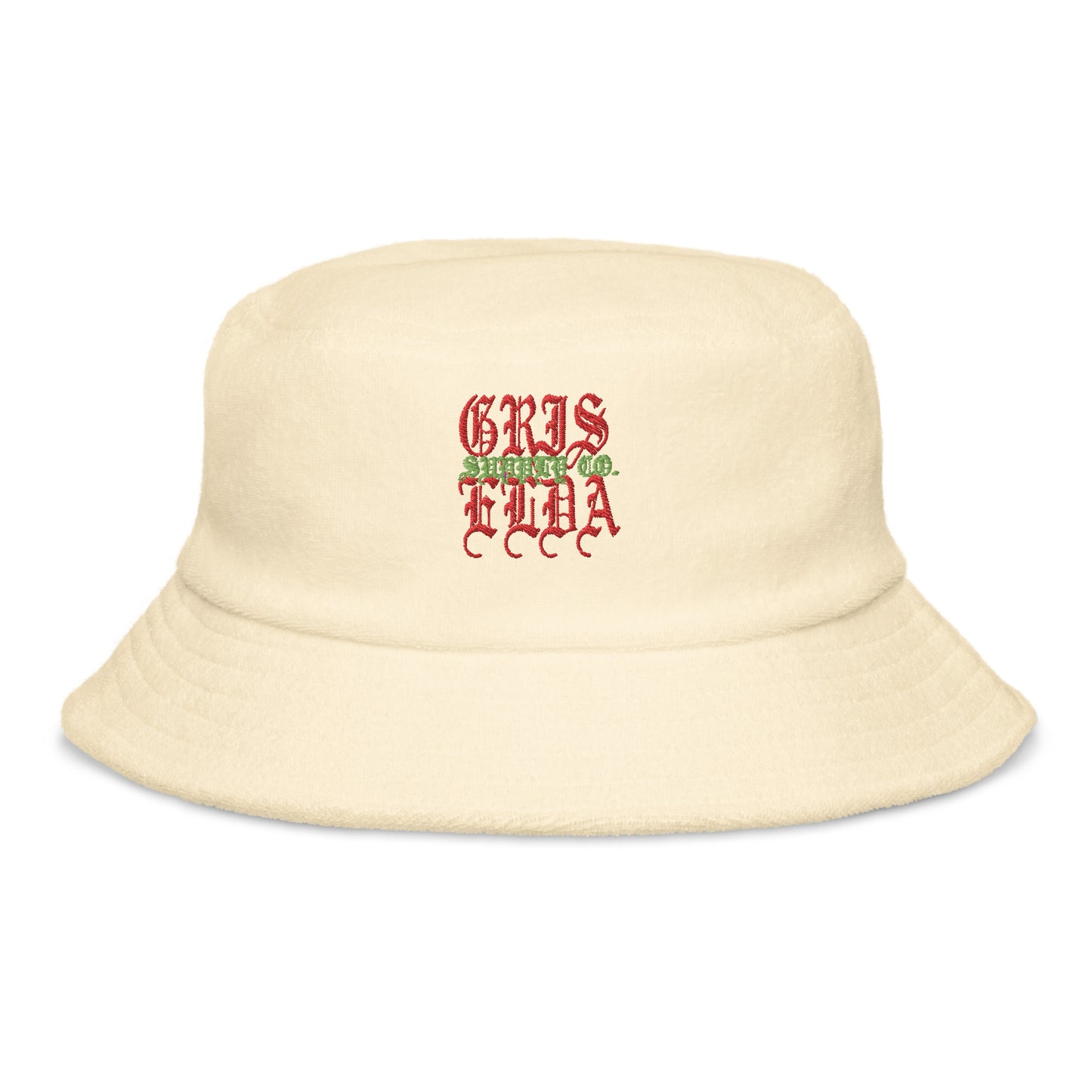Sombrero de cubo de toalla de rizo sin estructura con logo clásico GSC