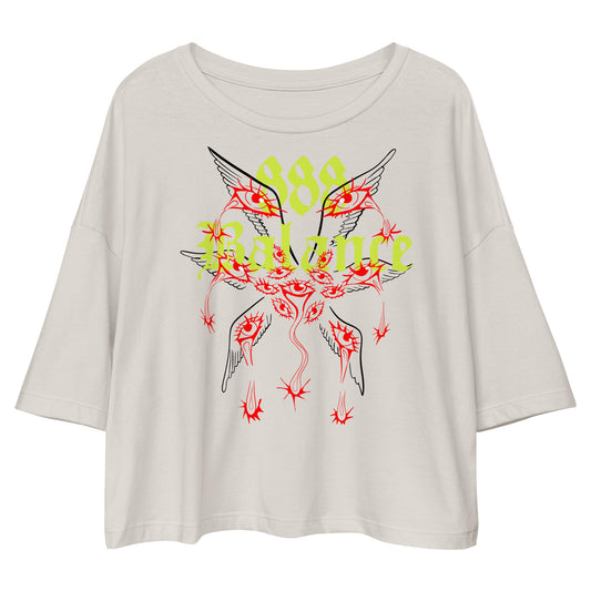 888 BALANCEEE GSC Loose drop shoulder crop top