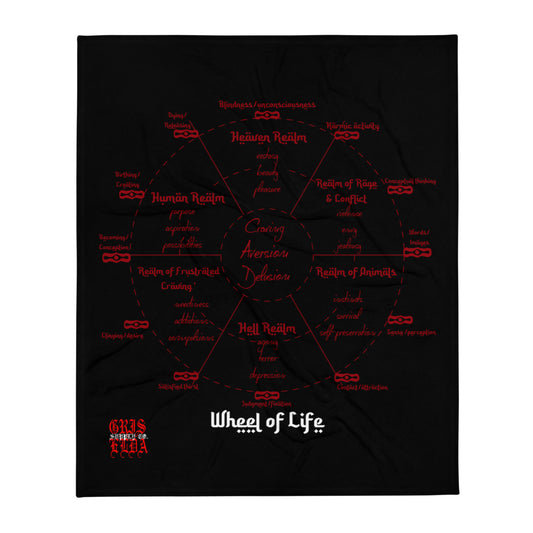WHEEL OF LIFE GSC Throw Blanket