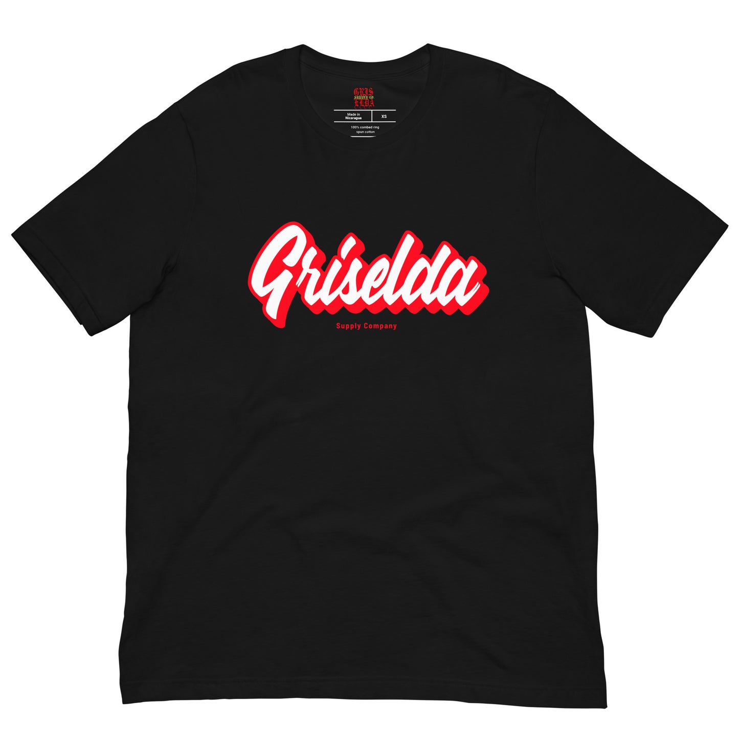Camiseta de manga corta con logo cursivo GSC