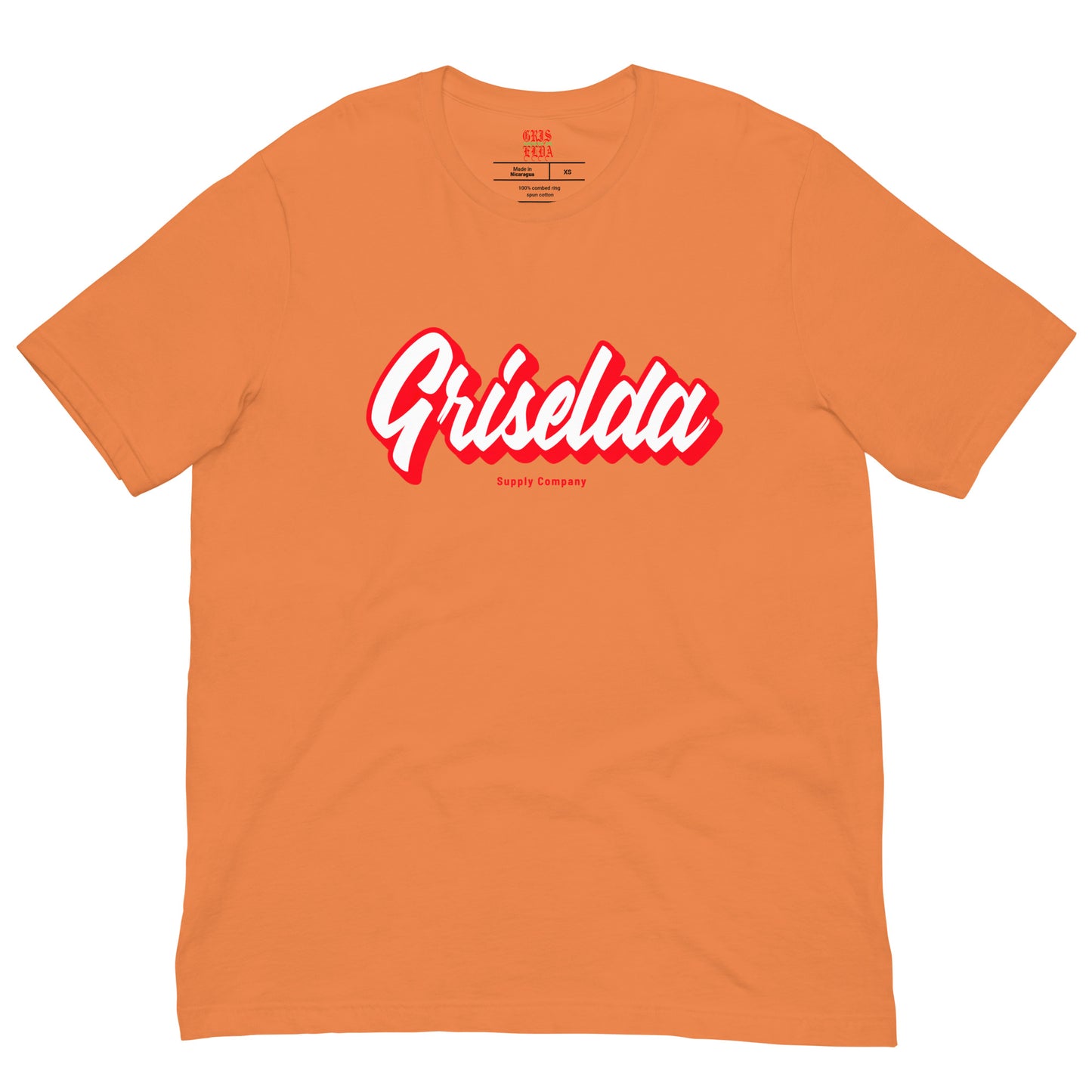 Camiseta de manga corta con logo cursivo GSC