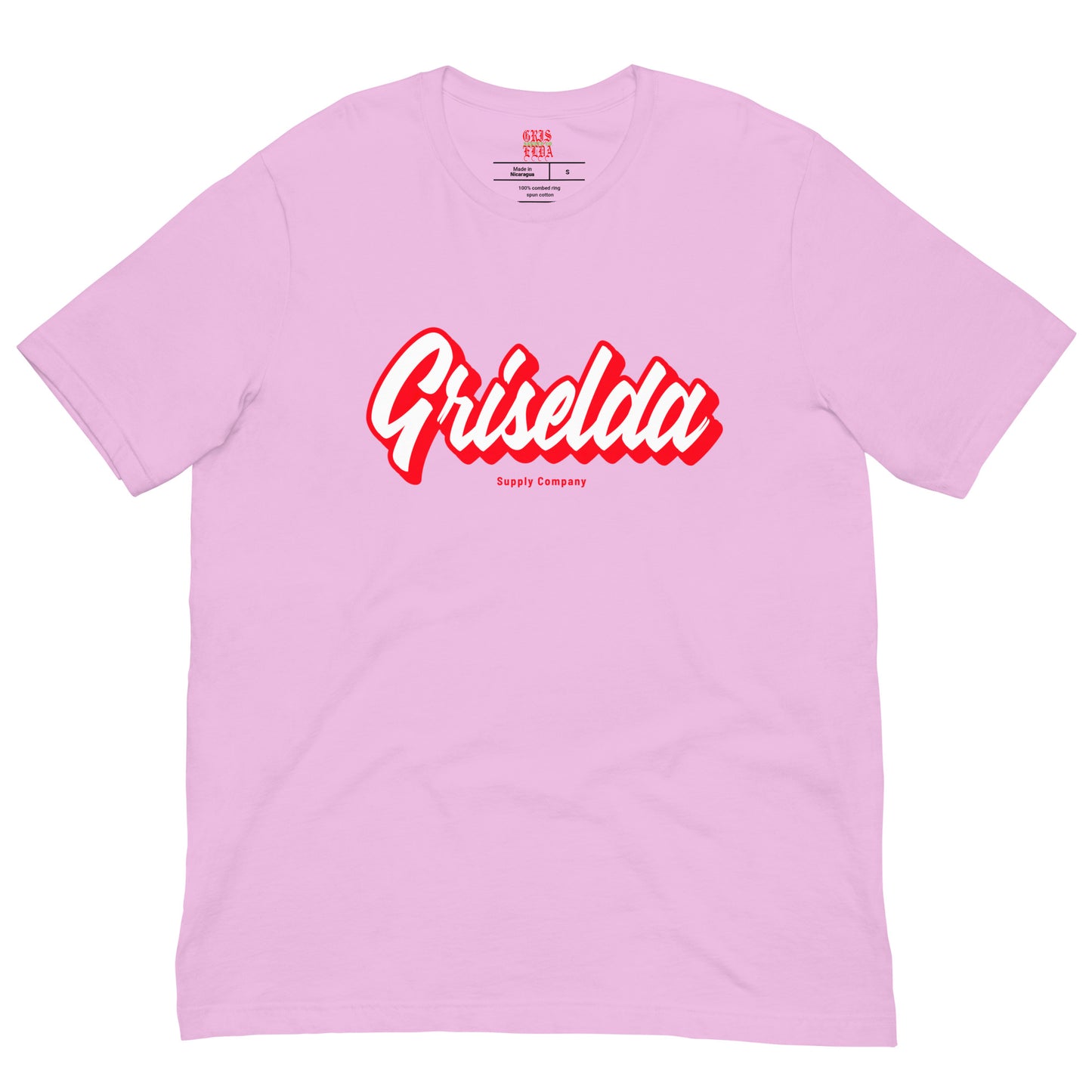 Camiseta de manga corta con logo cursivo GSC