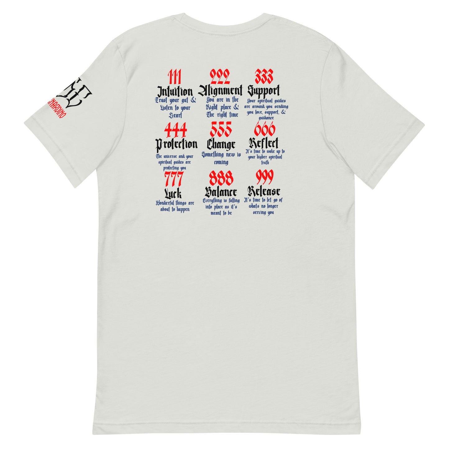 Angel Numbers GSC short sleeve t-shirt