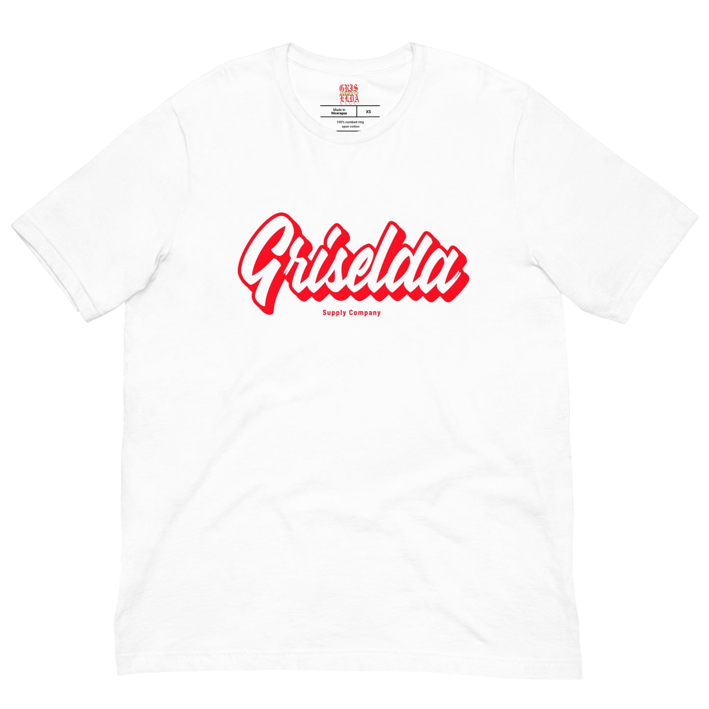 Camiseta de manga corta con logo cursivo GSC