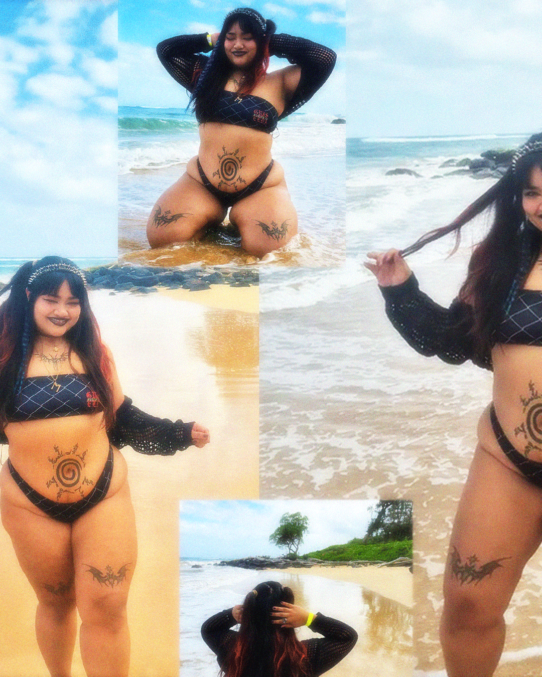 Beachside Rebellion: Introducing the GSC "Chainlink" Bikini Set