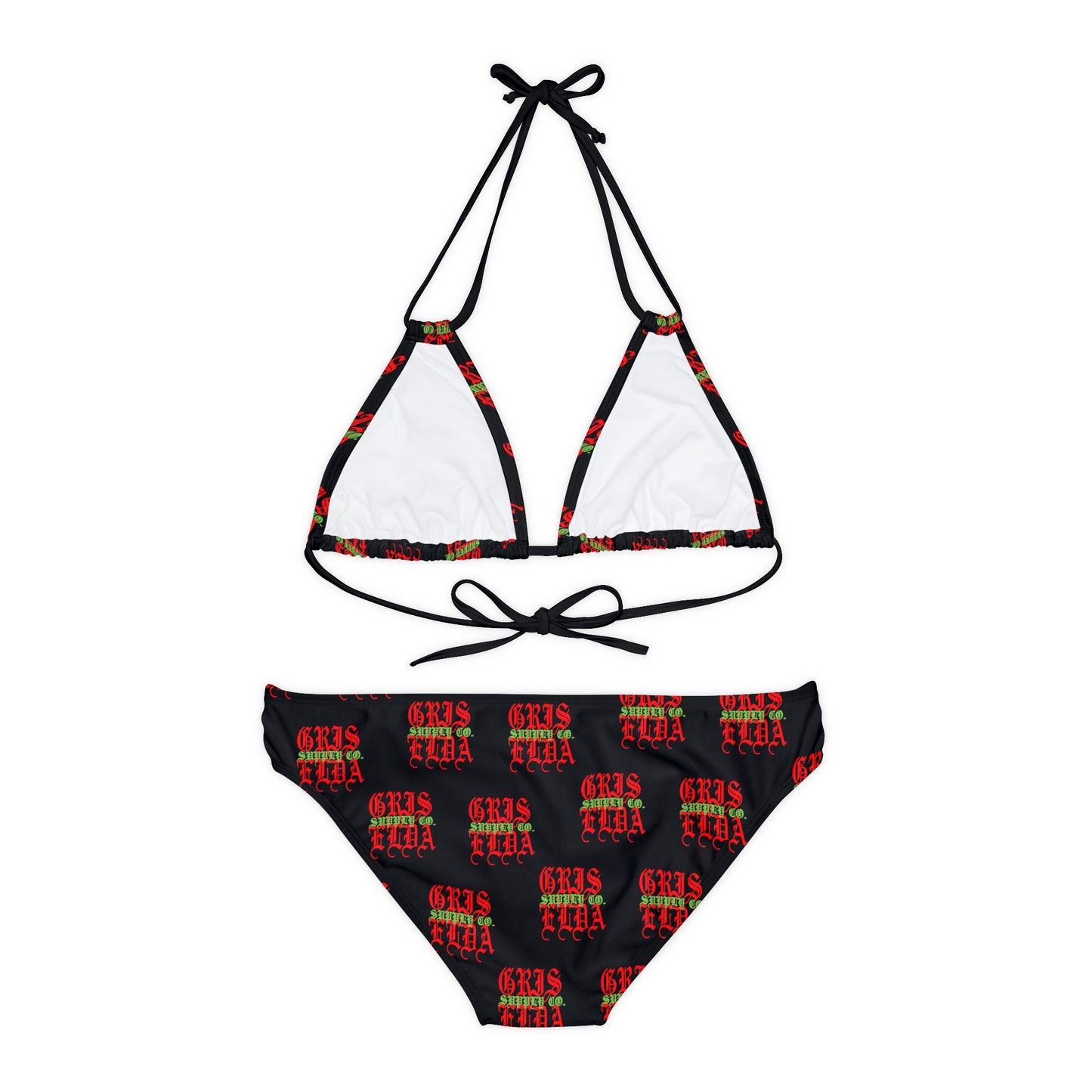 Classic Logo all over print B GSC Strappy Bikini Set