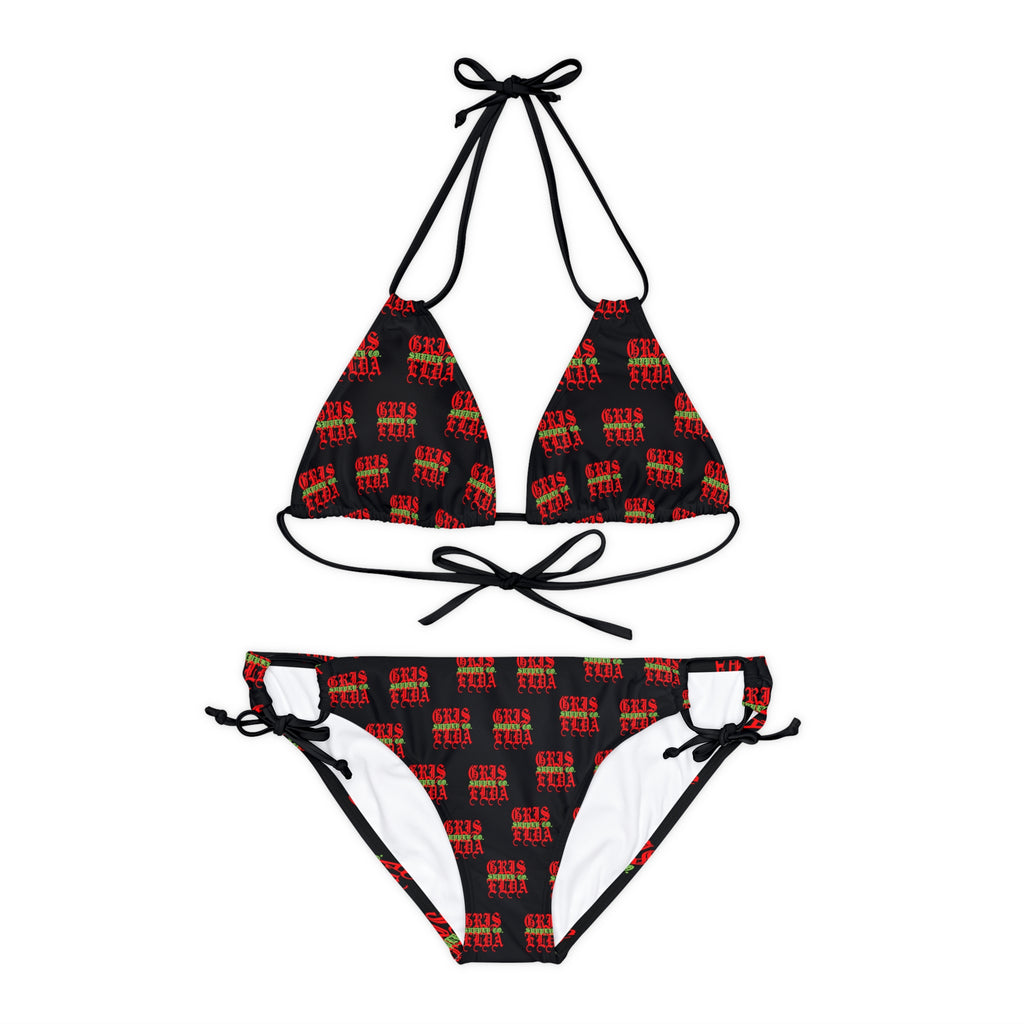 Classic Logo all over print B GSC Strappy Bikini Set