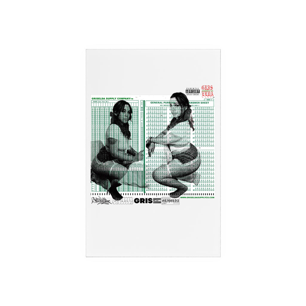 K.Analynn X GSC Scantron Acrylic Sign with Wooden Stand
