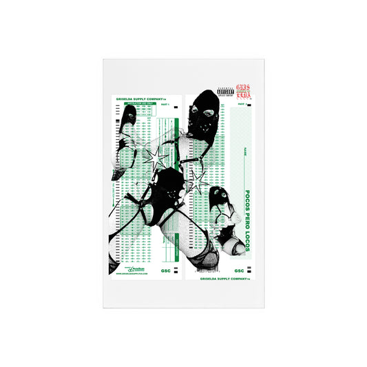 Emily Glass X GSC Scantron Acrylic Sign with Wooden Stand