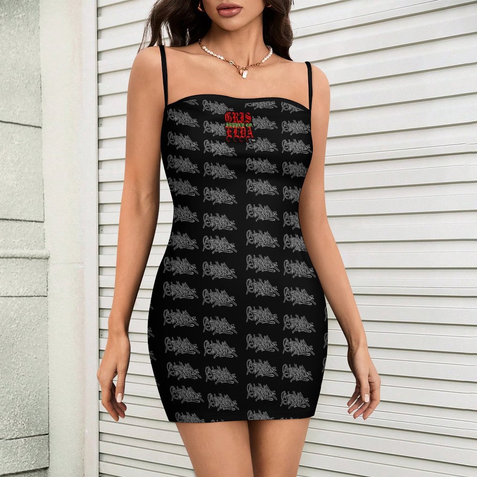 GSC Griselda Tag GSC Slim Fit Spaghetti Strap Dress