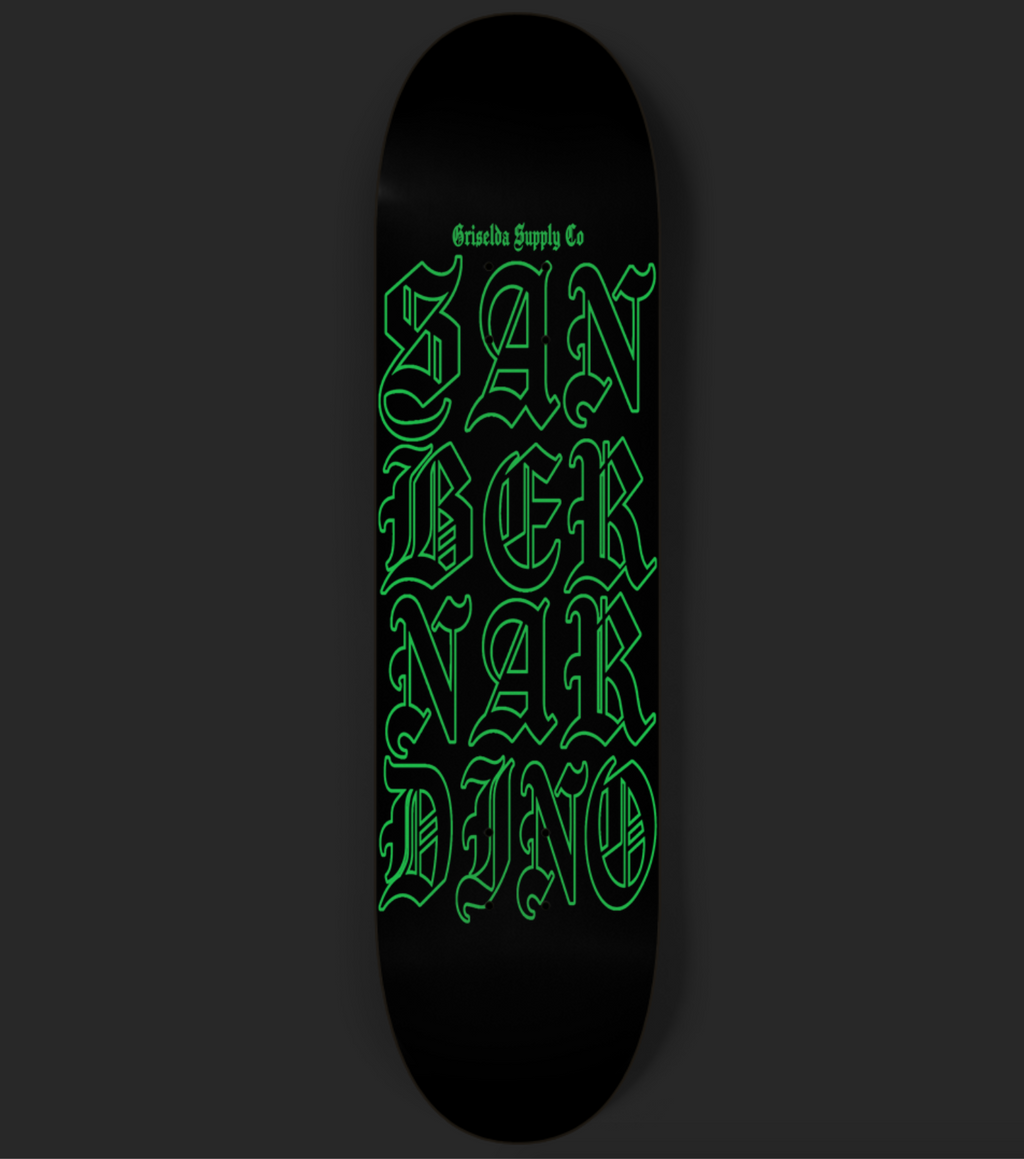 San Bernardino Glow in the Dark GSC SKATEBOARD