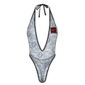 Gato GSC  pen scribble GSC One Piece Women Lingerie Bodysuit Deep V Teddy