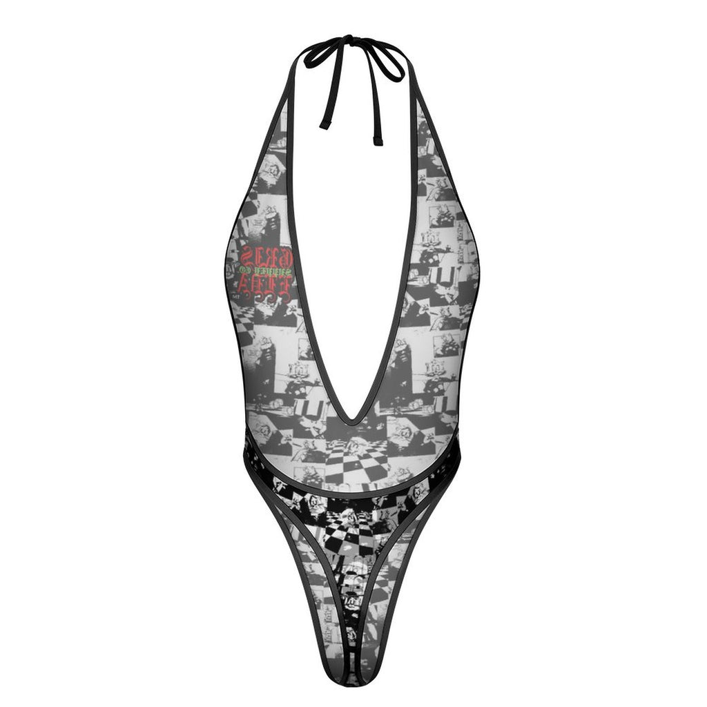Gris Stray Cat Manga GSC One Piece Women Lingerie Bodysuit Deep V Teddy