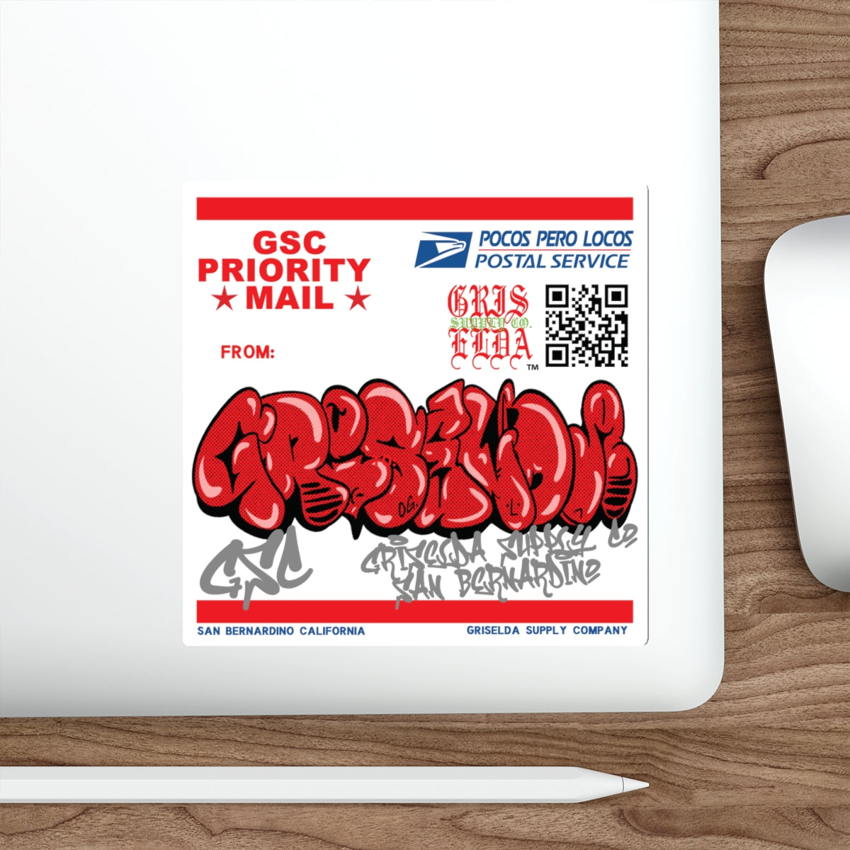 GSC GRAFFITI PPL PS W Die-Cut Stickers