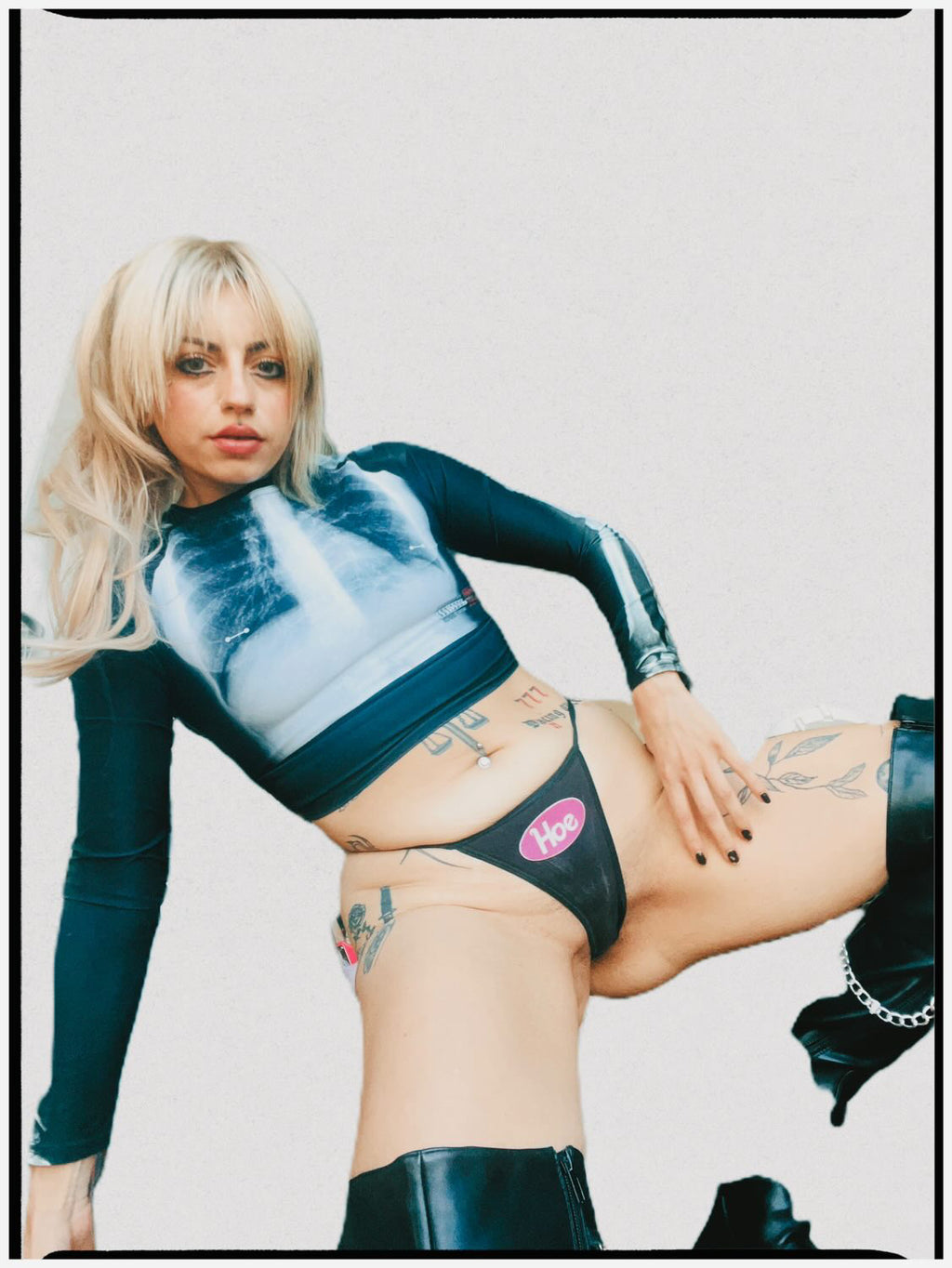 F XRAY GSC long-sleeve crop tee