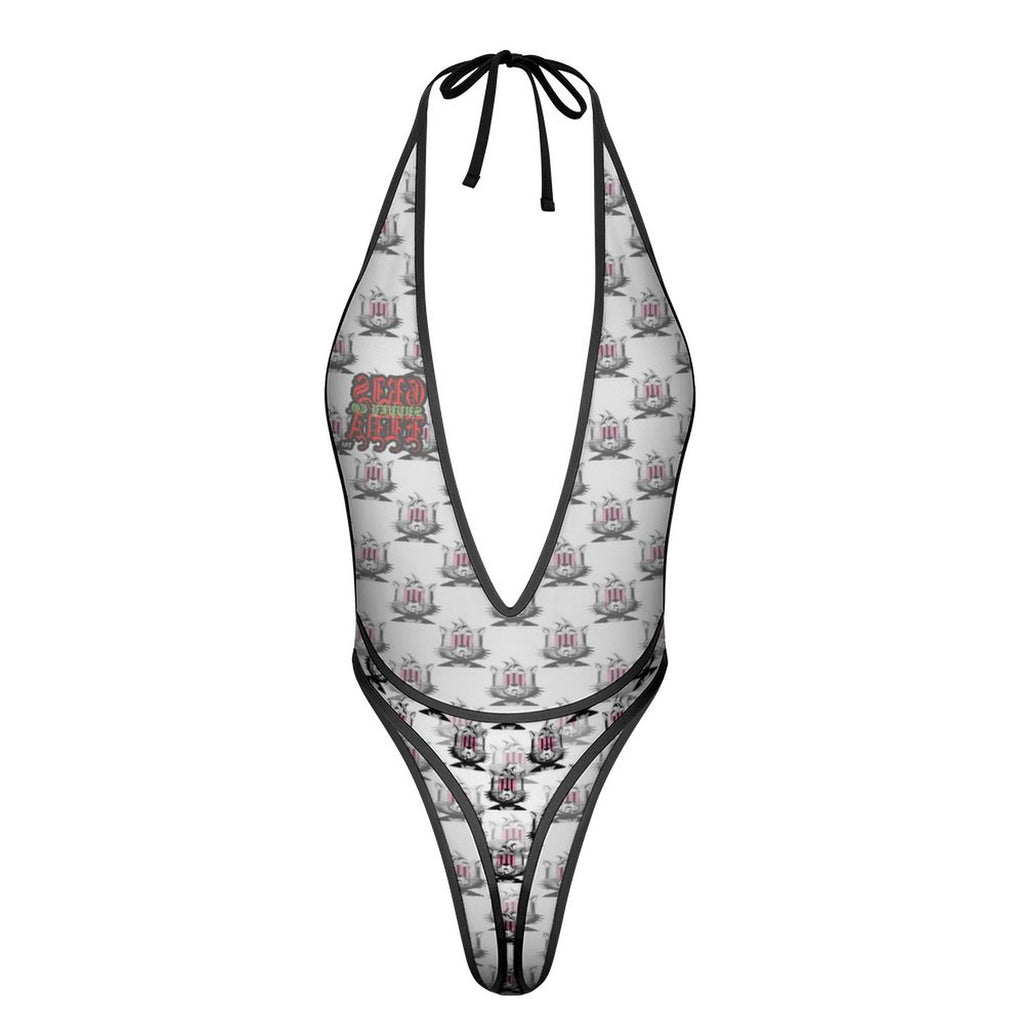 Gato GSC Acid GSC One Piece Women Lingerie Bodysuit Deep V Teddy