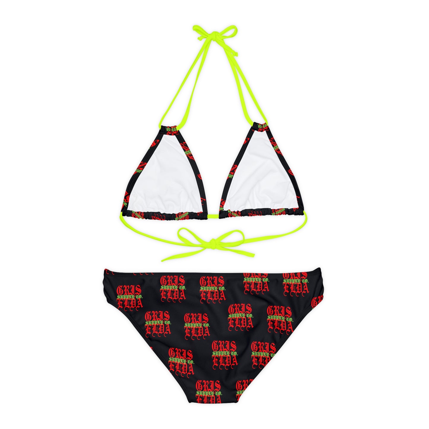 Classic Logo all over print B GSC Strappy Bikini Set