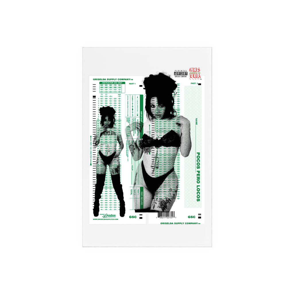 Bunny Alien Girl X GSC Scantron Acrylic Sign with Wooden Stand