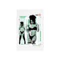Bunny Alien Girl X GSC Scantron Acrylic Sign with Wooden Stand