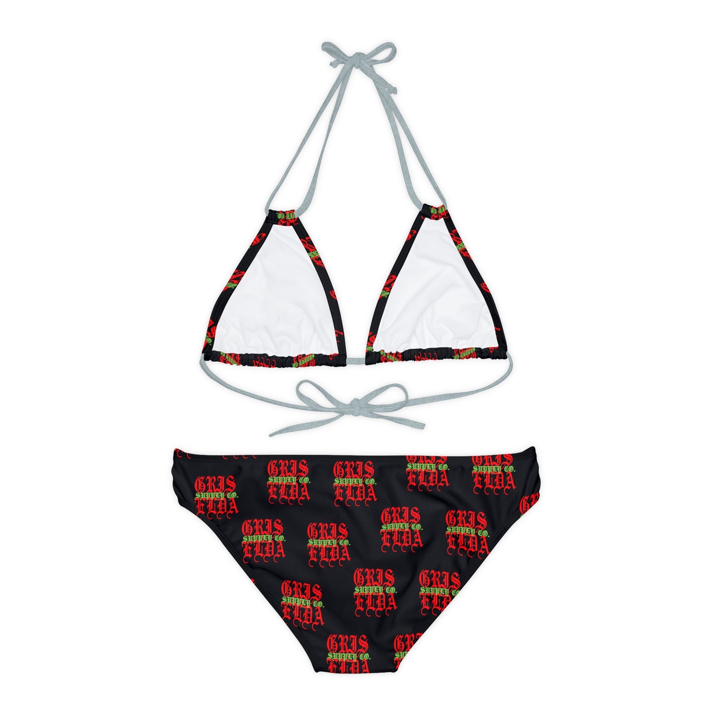 Classic Logo all over print B GSC Strappy Bikini Set