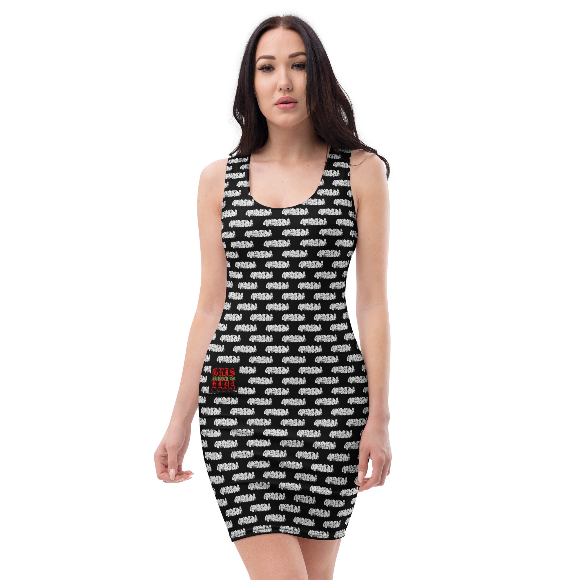 Griselda Graffiti Pattern GSC B Bodycon dress