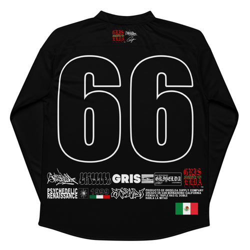 Jersey de fan de hockey reciclado Premium estilo mano GSC con logo clásico