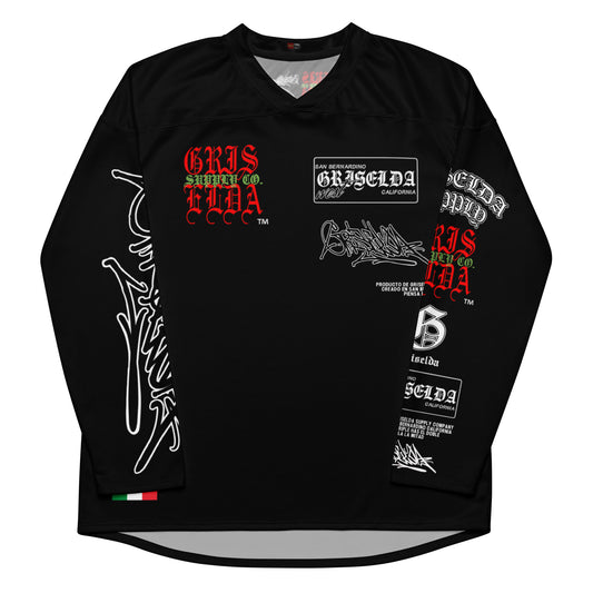 Es Gris. Classic Logo GSC Hand-style B Premium Recycled hockey fan jersey