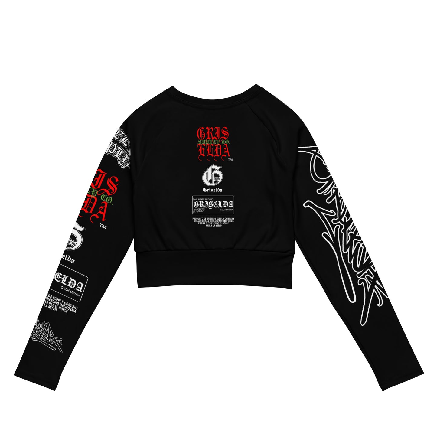 Classic Logo GSC Hand-style B Recycled long-sleeve crop tee