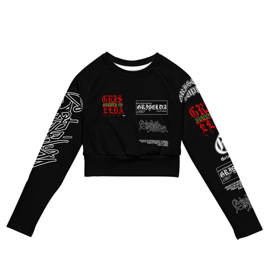 Classic Logo GSC Hand-style B Recycled long-sleeve crop tee