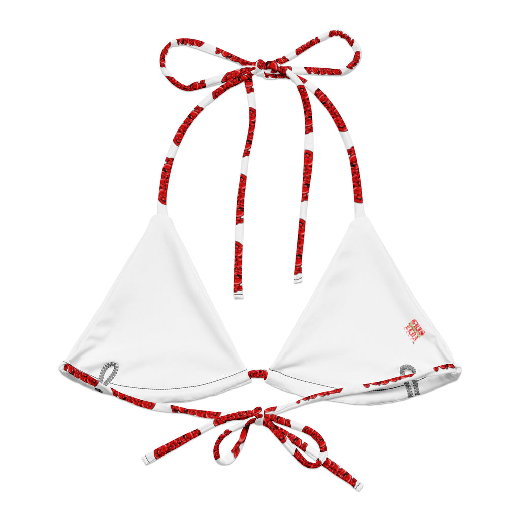 Griselda Graffiti Tag W Premium string bikini top