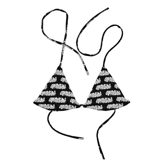 Griselda Graffiti Tag B Premium string bikini top