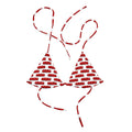 Griselda Graffiti Tag W Premium string bikini top