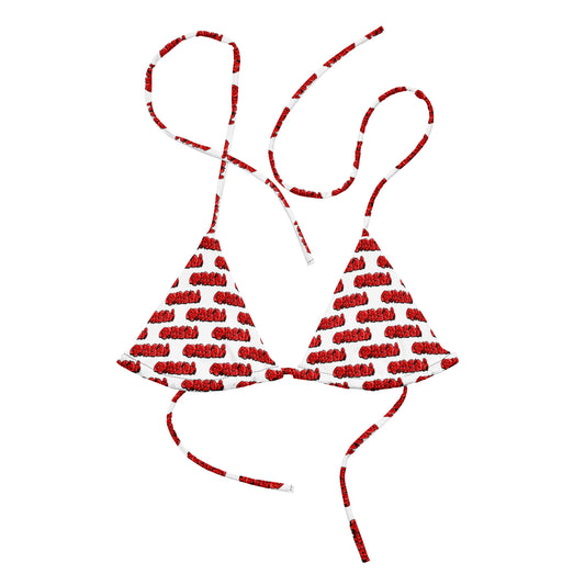 Griselda Graffiti Tag W Premium string bikini top