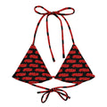 Griselda Graffiti Tag Red B Premium string bikini top