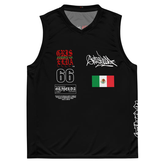 Classic Logo GSC Hand-style B Premium Recycled unisex basketball jersey