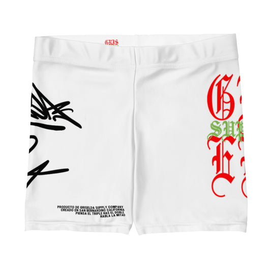 Classic Logo Handstyle GSC White Women's Shorts