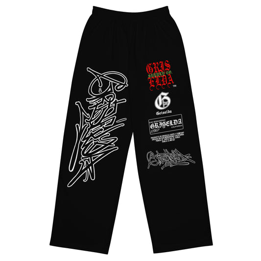 Classic Logo GSC Hand-style unisex wide-leg pants