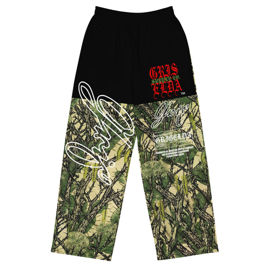 GSC Cactus Camouflage GSC B premium unisex wide-leg pants
