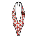 Fresas GSC One Piece Women Lingerie Bodysuit Deep V Teddy