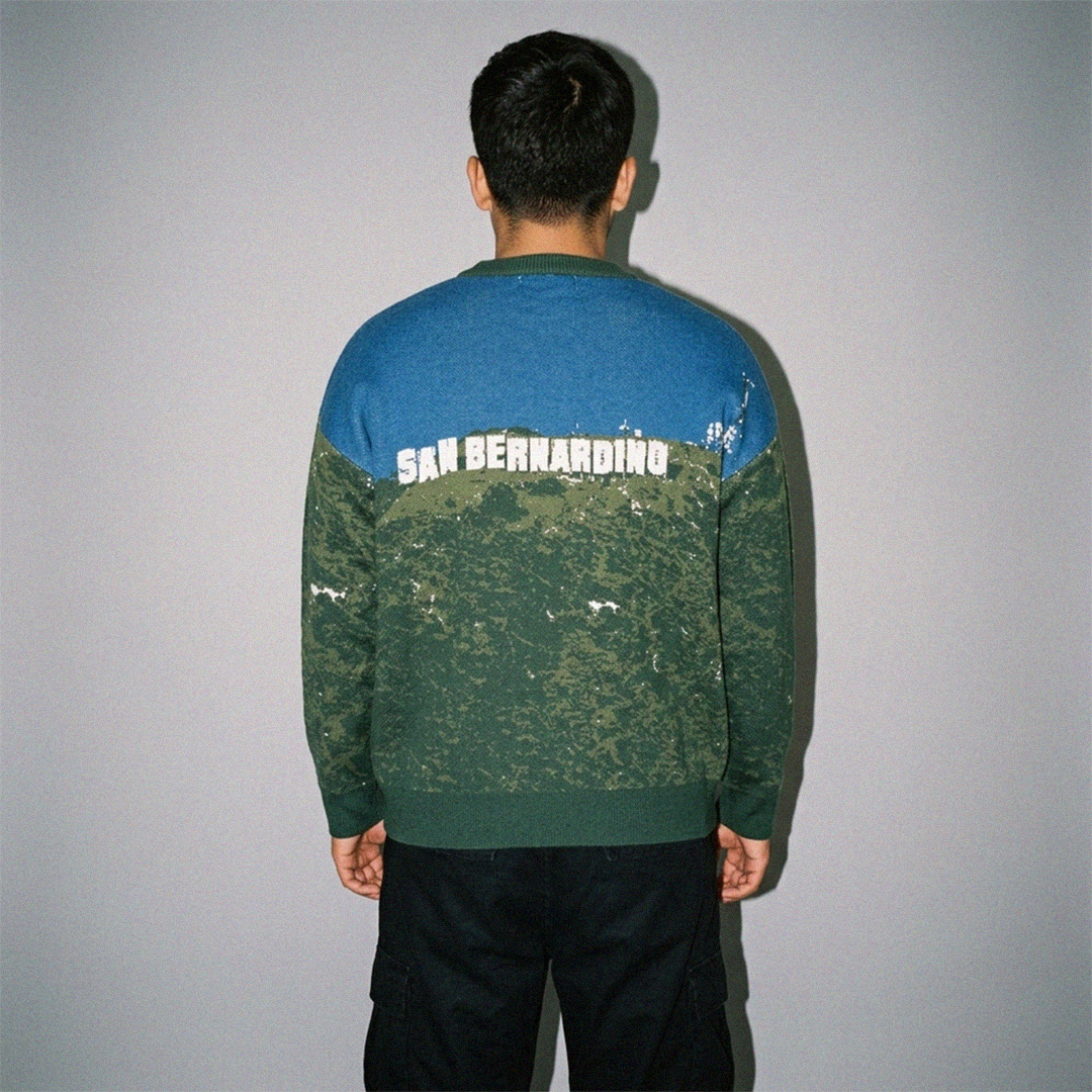 San Bernardino Hills GSC Relaxed fit knitted crew neck sweater